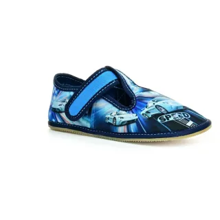 EF Barefoot 395 Slippers/ Hausschuhe Blue Speedy